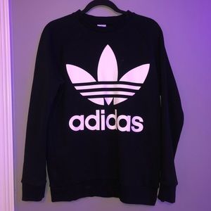 Black Adidas Crewneck